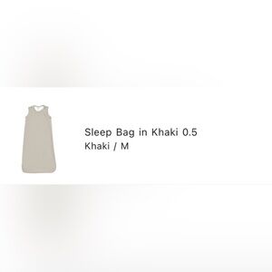 Khaki Kyte Baby Sleep Bag, 0.5 TOG, M